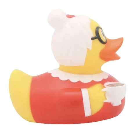 Стильная тематическая резиновая уточка FunnyDucks "Бабушка" L1902 - Фото 3 Стильная тематическая резиновая уточка FunnyDucks "Бабушка" L1902 - изображение 3