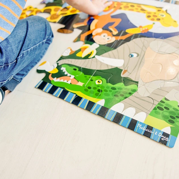 Мега - пазл гігант Melissa&Doug "Сафарі" 24 елементи 90 х 60 см MD4423 - зображення 4