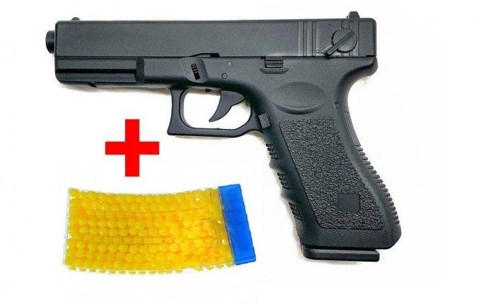 Игрушечный металлический пистолет CYMA (Glock 18C) на пластиковых