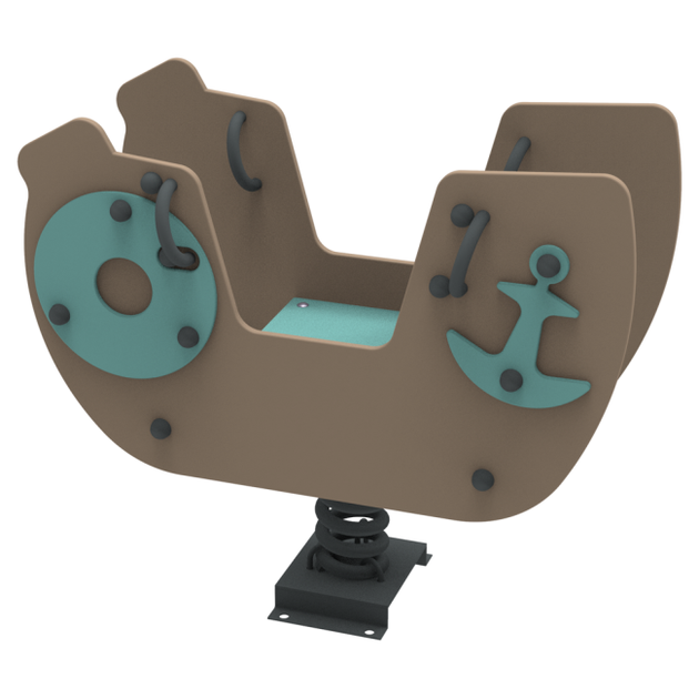 Качеля на пружине для детской площадки Kidigo Ship Baby 100х43х90см - изображение 6