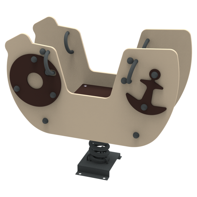 Качеля на пружине для детской площадки Kidigo Ship Baby 100х43х90см - изображение 7
