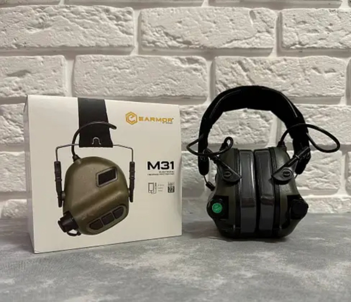 Активные военные наушники Earmor M31 MOD3 Olive - изображение 2