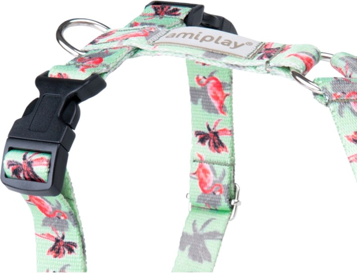 Szelki regulowane dla psa Amiplay BeHappy Guard L Flamingo (5907563282759) - obraz 3
