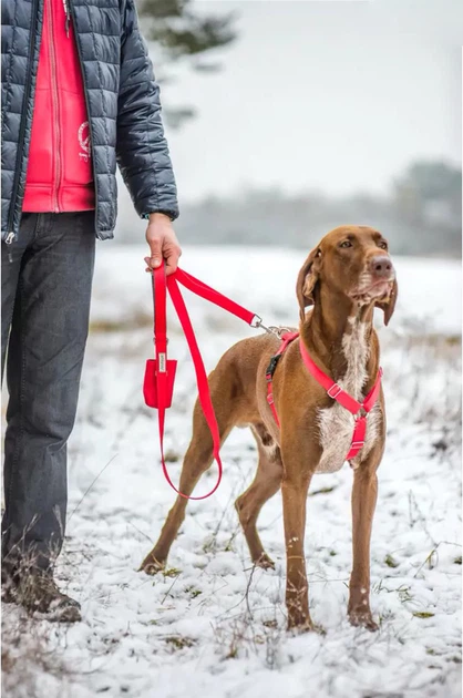 Szelki regulowane dla psa Amiplay Samba Guard M Czerwone (5907563280359) - obraz 7