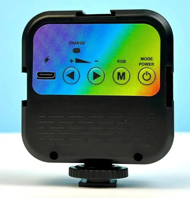 Селфи светло портативное WL-R1 1800 mAh, 5 Вт, RGB подсветка Black - изображение 4