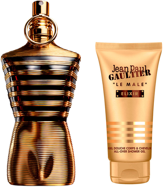 Zestaw męski Jean Paul Gaultier Le Male Elixir Woda perfumowana 125 ml + Żel pod prysznic 75 ml (8435415098816) - obraz 2