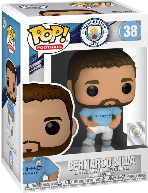 Фігурка Funko POP Football: FC Manchester City - Bernardo Silva (5908305237037) - зображення 1