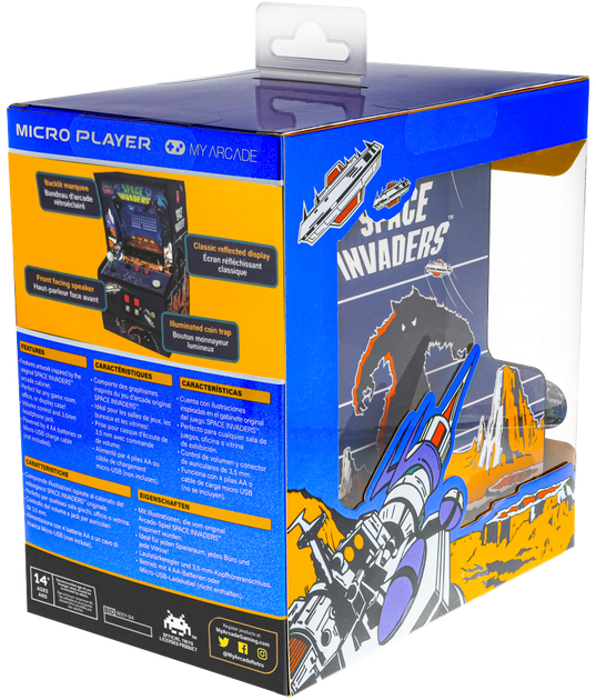 Mini automat do gier My Arcade Micro Player Space Invaders DGUN-3279 (845620032792) - obraz 5