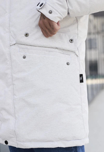 Зимова парка Staff st light gray melange XS - изображение 8