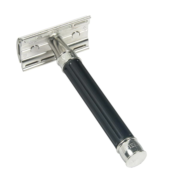 Бритва для гоління Т-подібна Edwin Jagger Safety Razor 3ONE6 Stainless Steel Black - изображение 2