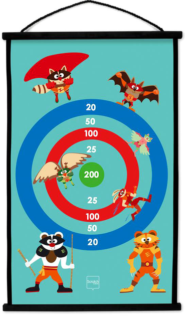 Дартс Scratch Europe Start to Dart Супергерой на присосках (5414561820550) - зображення 3