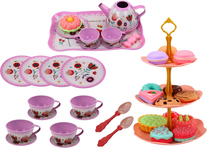 Serwis do herbaty LEAN Toys w walizce z podstawką (5905991011217) - obraz 3