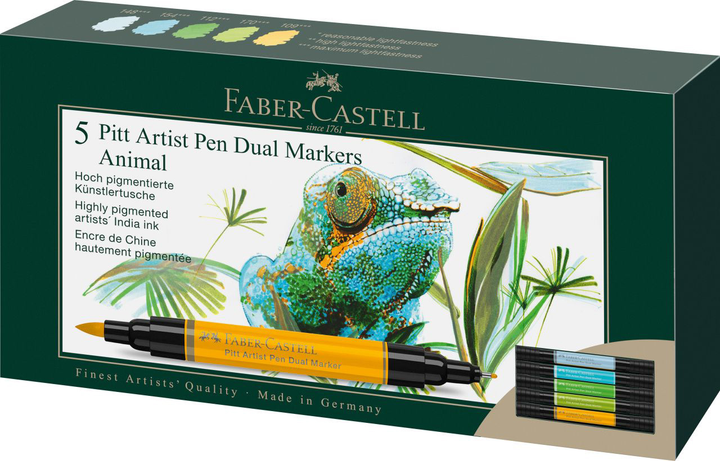 Zestaw linerów Faber-Castell dwustronne 5 szt (4005401620082) - obraz 1