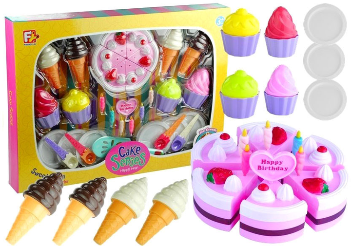 Zestaw produktów LEAN Toys Big Birthday z akcesoriami 32 elementy (5902808156031) - obraz 2