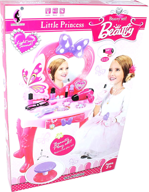 Туалетний столик LEAN Toys Little Princess із дзеркалом (5905214972783) - зображення 1