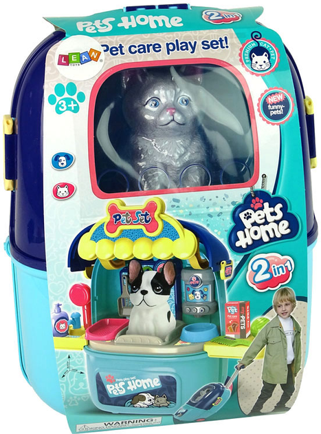 Salon piękności LEAN Toys dla kotów w walizce (5904665993484) - obraz 1