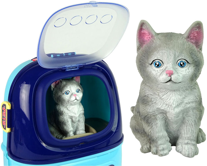 Салон краси LEAN Toys для котів у валізі (5904665993484) - зображення 6