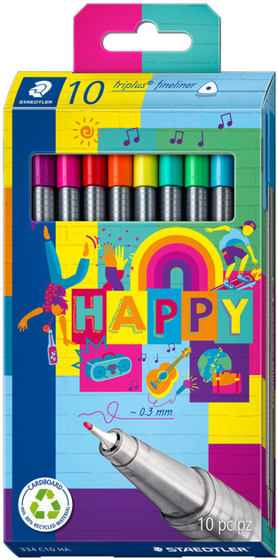 Zestaw linerów Staedtler Happy 10 szt (4007817087480) - obraz 1