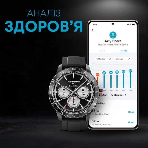 Смарт-часы HiFuture Flex2 Black (flex2.black) - изображение 6