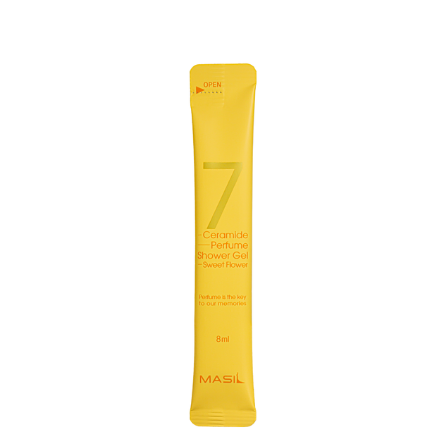 Гель для душу з ароматом солодких квітів Masil 7 Ceramide Perfume Shower Gel Sweet Flower, пробник 8 мл - изображение 2