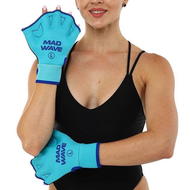 Акваперчатки для аквафитнеса Aquafitness gloves (M082906) S бирюзовый - Фото 8 Акваперчатки для аквафитнеса Aquafitness gloves (M082906) S бирюзовый - изображение 8