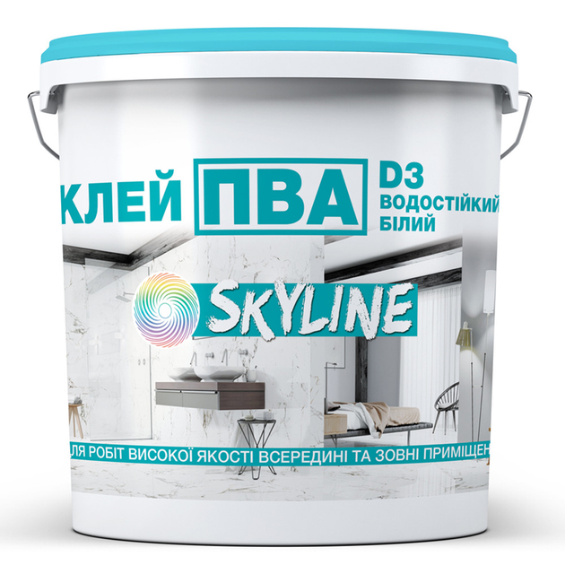 ПВА Клей міцний універсальний водостійкий D3 SkyLine 3 кг - зображення 1
