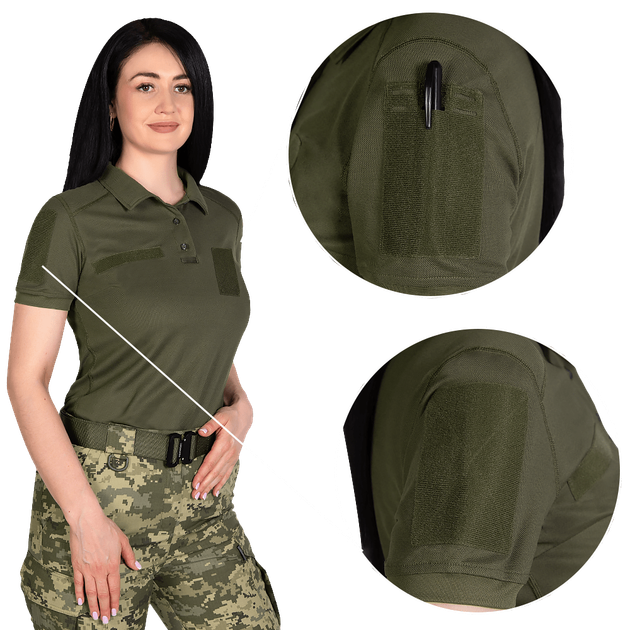 Жіноче поло Camotec Pani Army ID LT XXL 2908010209384 - изображение 4