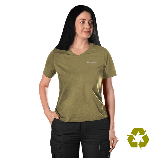 Футболка Camotec Pani Totem V-neck Tan XS - зображення 1