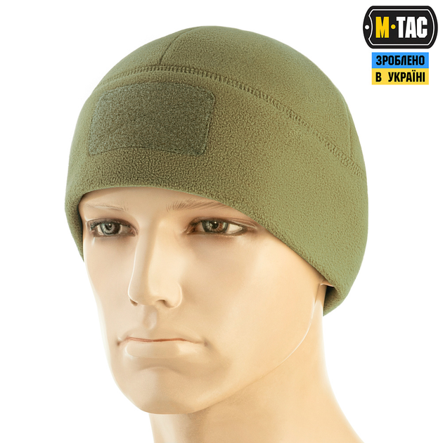 Шапка M-Tac Watch Cap Elite фліс (320г/м2) с липучкой XL Tan - изображение 1