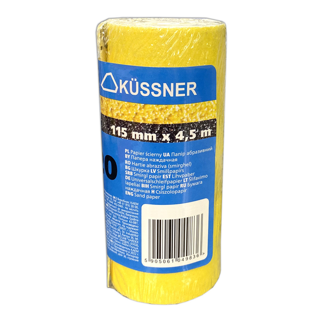 Папір наждачний Kussner PS 30, 40, міні-рулон 115 мм x 4,5 м - зображення 2