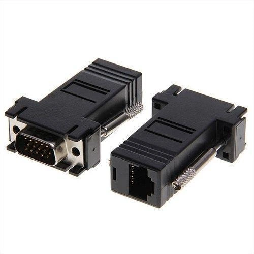Удлинитель VGA по RJ45 витой паре пассивный, папа-папа, UTP, до 30м - Фото 1 Удлинитель VGA по RJ45 витой паре пассивный, папа-папа, UTP, до 30м - изображение 1