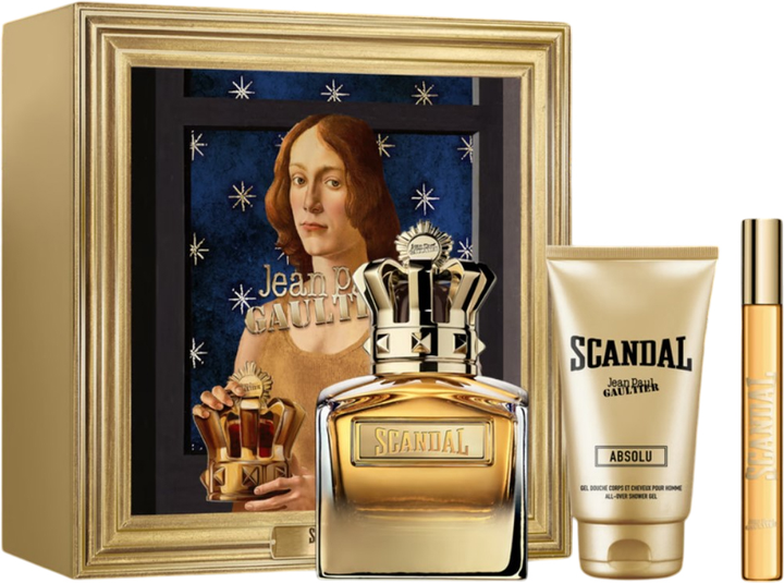 Zestaw prezentowy męski Jean Paul Gaultier Scandal Absolu Perfumy 100 ml + Perfumy 10 ml + Balsam do ciała 75 ml (8435415098977) - obraz 1