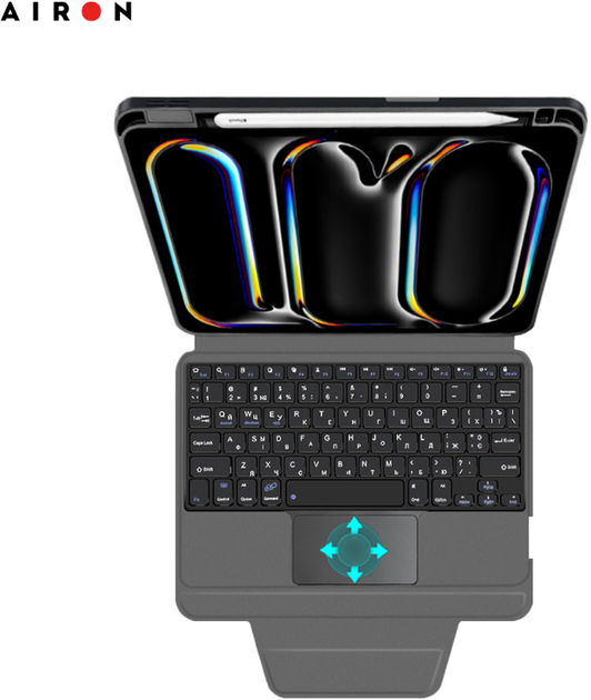 Чехол-клавиатура для планшета Airon Premium для Apple iPad Pro 13 2024 Black (4822352781231) - Фото 4 Чехол-клавиатура для планшета Airon Premium для Apple iPad Pro 13 2024 Black (4822352781231) - изображение 4