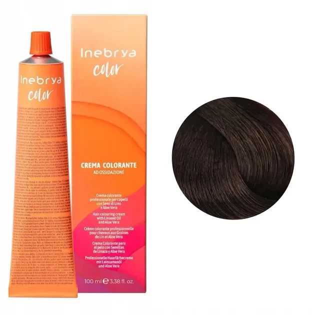 Крем-краска для волос Inebrya Color Linseed Oil and Aloe Vera 5/9 экстра шоколадный 100мл - Фото 2 Крем-краска для волос Inebrya Color Linseed Oil and Aloe Vera 5/9 экстра шоколадный 100мл - изображение 2