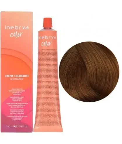 Крем-краска для волос Inebrya Color Linseed Oil and Aloe Vera 7/3 русый золотистый 100мл - Фото 2 Крем-краска для волос Inebrya Color Linseed Oil and Aloe Vera 7/3 русый золотистый 100мл - изображение 2