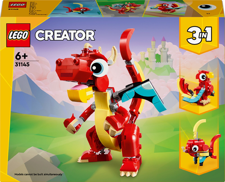 Набір конструктора LEGO Creator Red dragon 149 деталей 4 шт (31145) - зображення 1