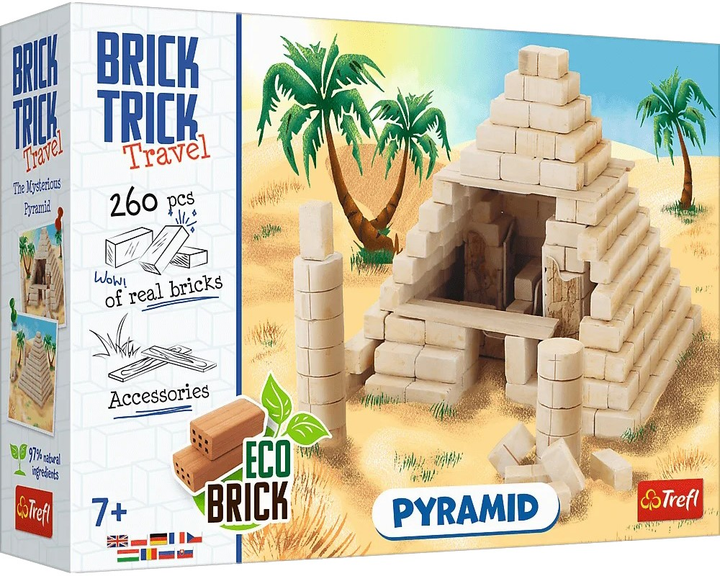 Конструктор Trefl Brick Trick Travel Піраміда 260 деталей (5900511615500) - зображення 1