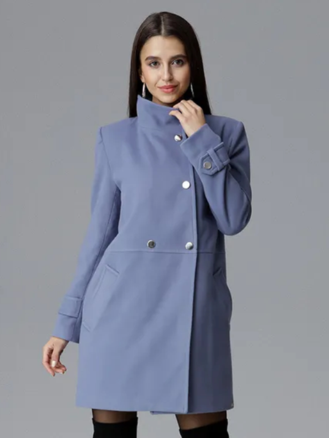 Пальто жіноче Figl M623 L Синє (5902194357302) - зображення 1