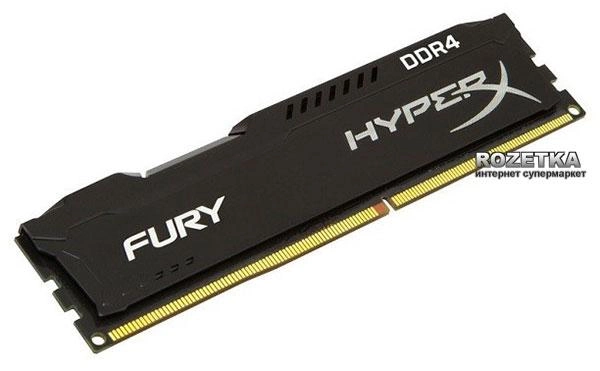 Оперативная память HyperX DDR4-2400 8192MB PC4-19200 Fury Black (HX424C15FB2/8) - изображение 1