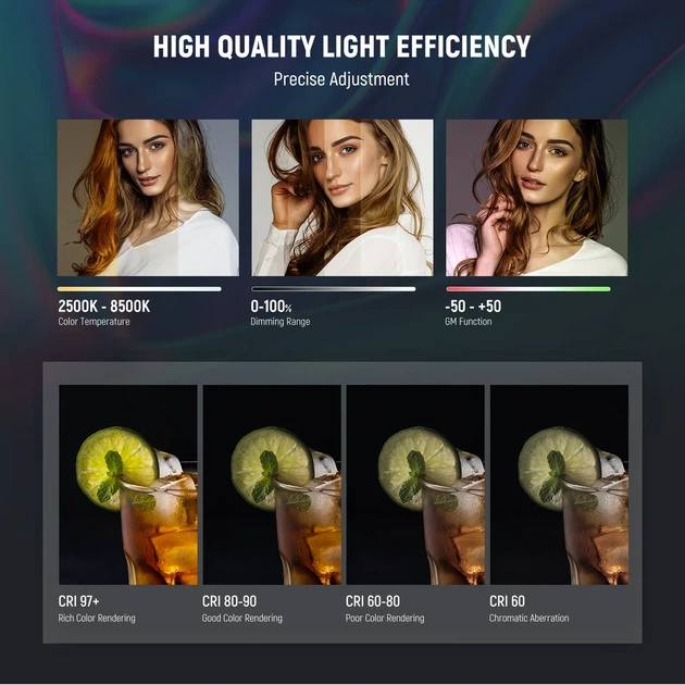 Магнитная портативная ручная лампа для съемки NEEWER TL97C RGB 4,5Вт 11см 2500-8500К с APP управлением - Фото 2 Магнитная портативная ручная лампа для съемки NEEWER TL97C RGB 4,5Вт 11см 2500-8500К с APP управлением - изображение 2