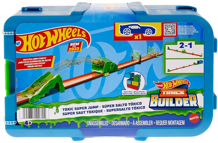 Автомобільний трек Hot Wheels Track Builder Токсичний стрибок (0194735109715) - зображення 1