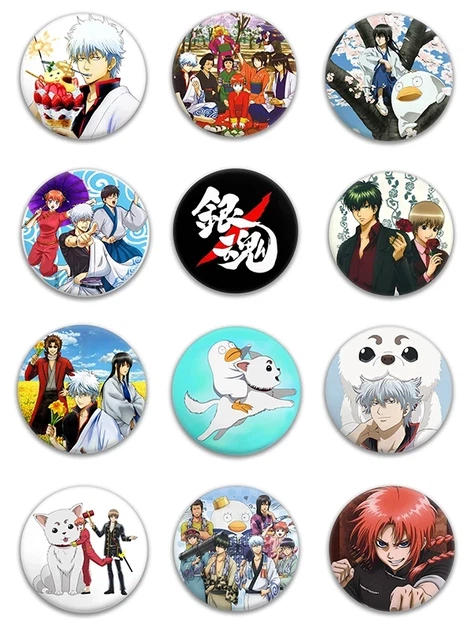 Значки аниме Треос "Гинтама" Gintama - набор 12 шт. (Арт. 135032) - Фото 1 Значки аниме Треос "Гинтама" Gintama - набор 12 шт. (Арт. 135032) - изображение 1