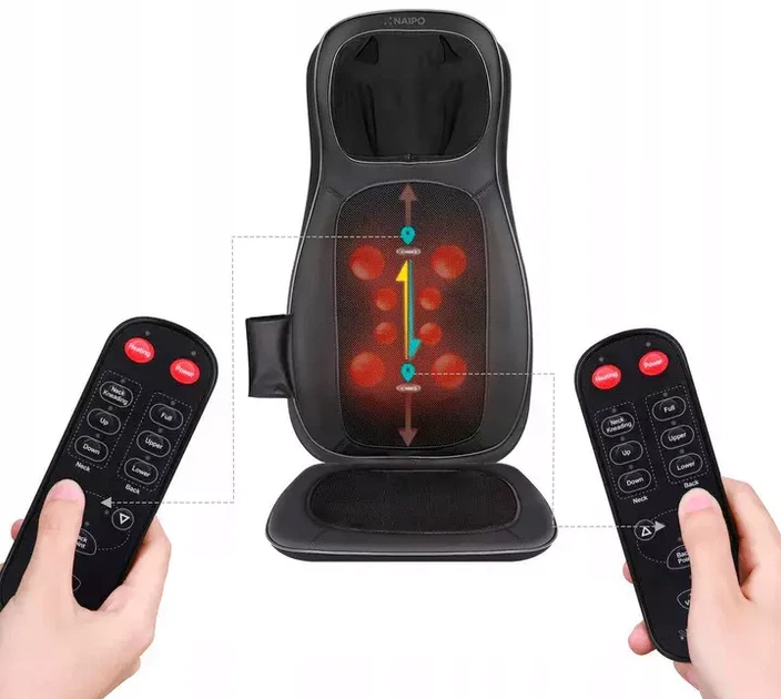 Массажная накидка Naipo Neck and Back MGBK-C2030 (Black) - изображение 7