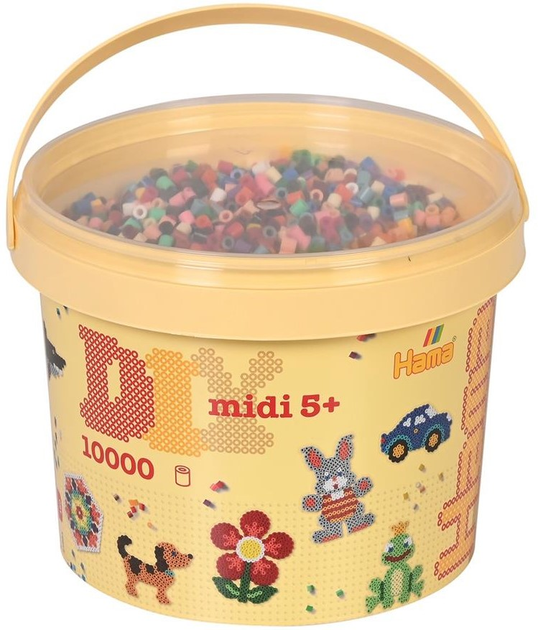 Набір термомозаїки Hama Midi DIY Bucket 180-00 (0028178180003) - зображення 1