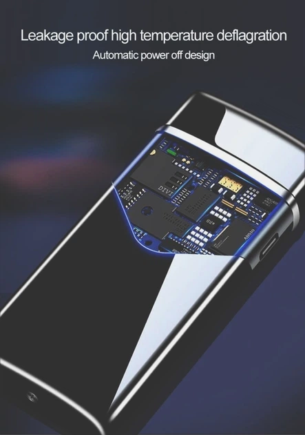 USB запальничка електронна/ електроімпульсна сенсорна з індикатором заряду FOGSON чорна матова (DA-157221) - Фото 4 USB запальничка електронна/ електроімпульсна сенсорна з індикатором заряду FOGSON чорна матова (DA-157221) - зображення 4