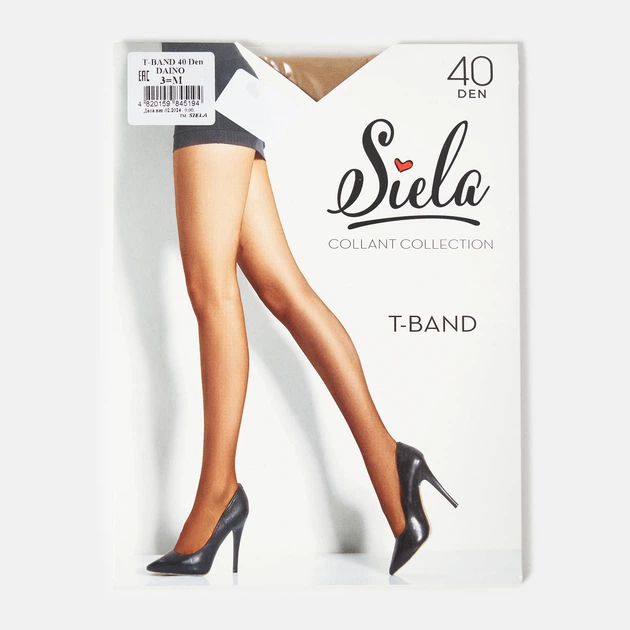 Колготы 40 Den женские Siela T-Band Collant 4 р Коричневые (4820159845200) - изображение 3