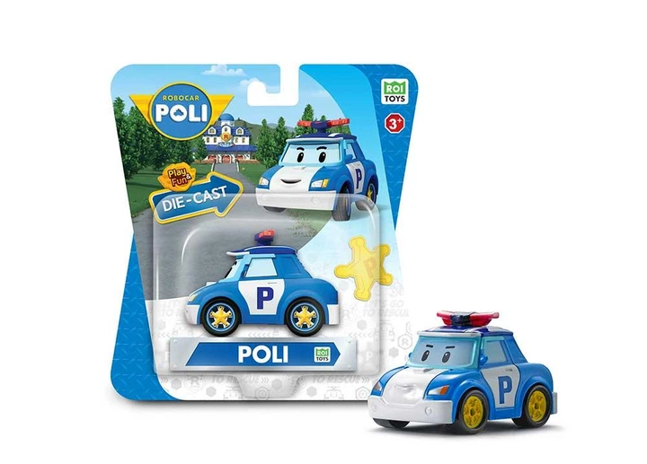 Колекційна металева машинка Robocar POLI Робокар Полі 7 см - Фото 2 Колекційна металева машинка Robocar POLI Робокар Полі 7 см - зображення 2