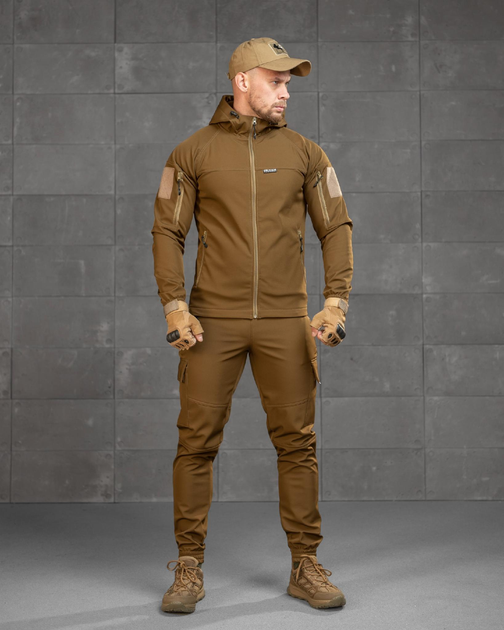 Тактический демисезонный костюм Oblivion SoftShell на флисе L койот (89930) - изображение 1