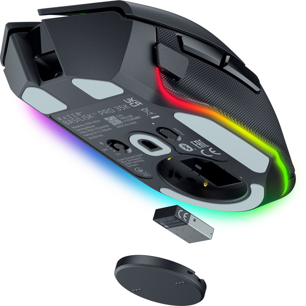 Миша Razer Basilisk V3 Pro 35K Wireless/Bluetooth/USB Black (RZ01-05240100-R3G1) - зображення 5