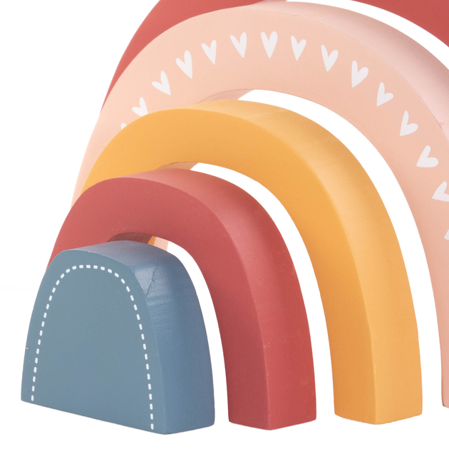 Drewniana dekoracja Home Styling Collection do pokoju dziecka Tęcza 26.5 x 2.5 x 15.2 cm (8720573559034) - obraz 5